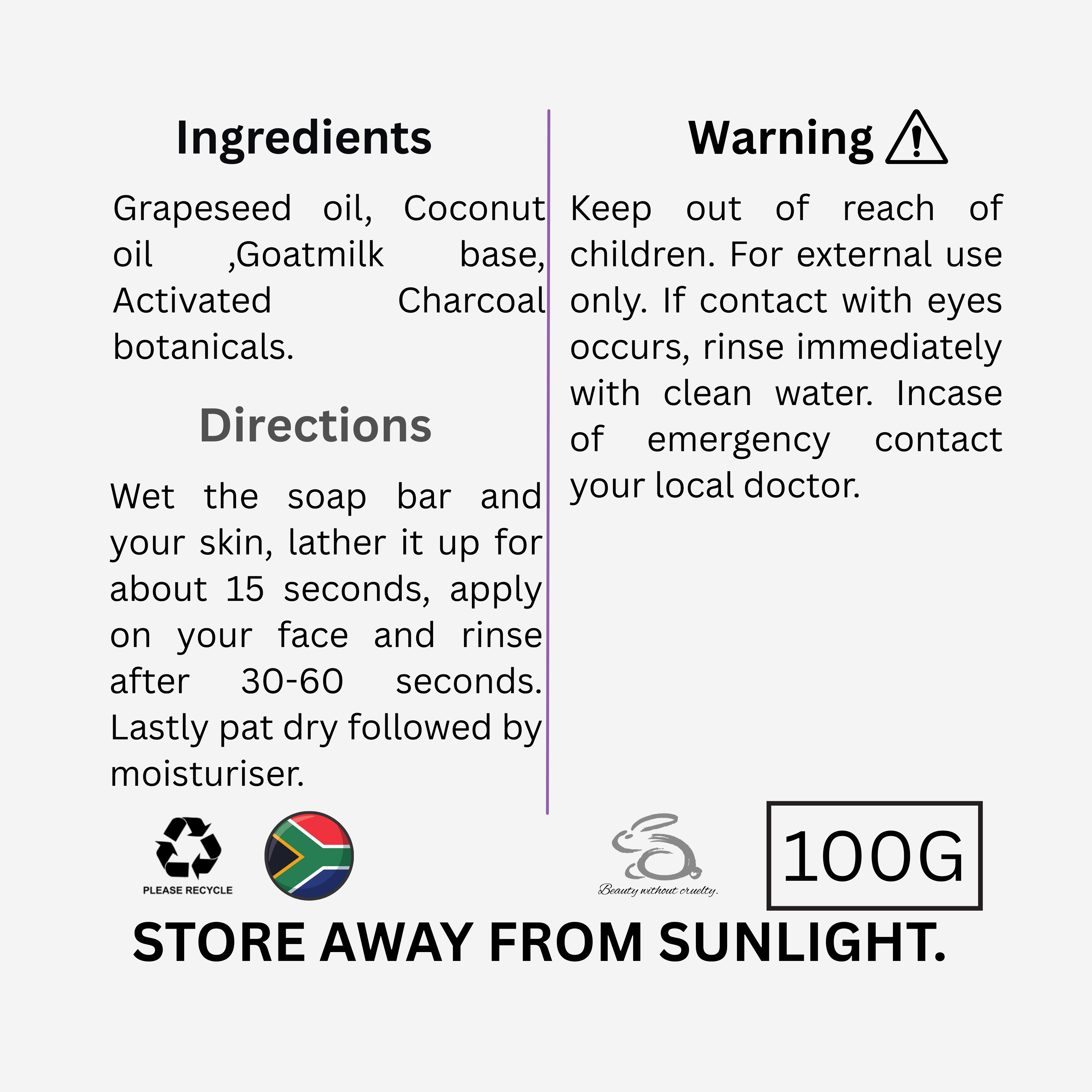 Divine Protection: Active Charcoal Bar Soap