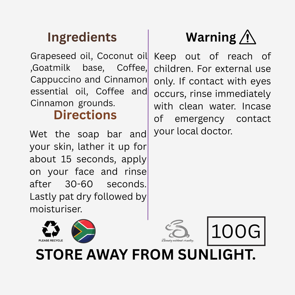 His Riches in Glory: Coffee & Cinnamon Soap Bar